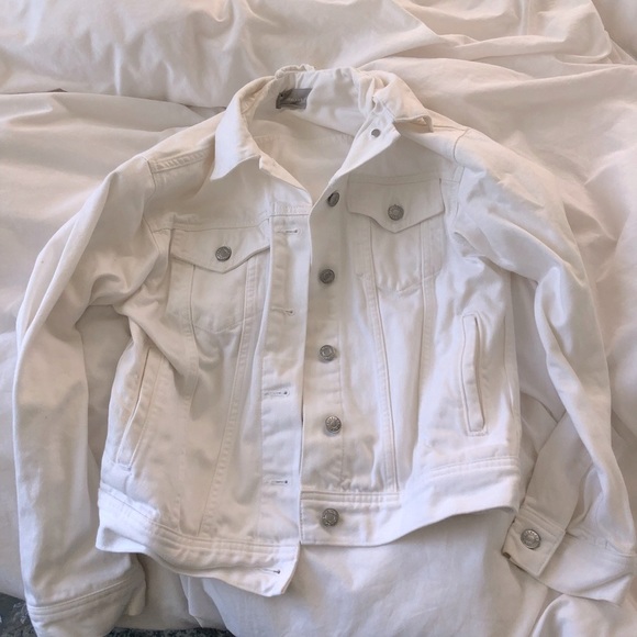 Everlane white denim jacket xs - Picture 6 of 10